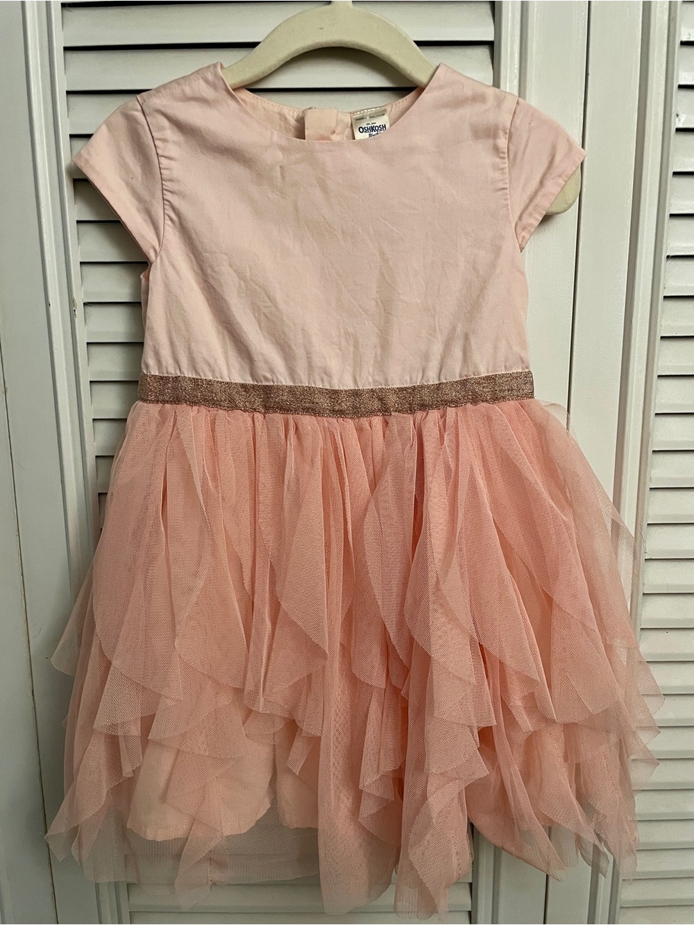 Oshkosh 2T Pink Waterfall Tulle Dress